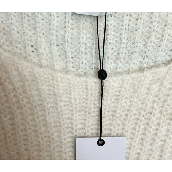 NWT $148 Anthropologie RUMORED Milkshake fluffy knit mini dress off white M - Picture 3 of 6